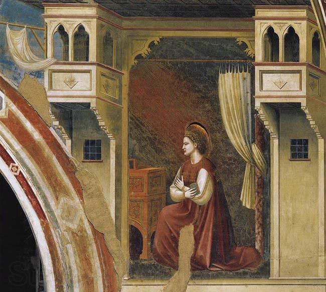 GIOTTO di Bondone The Virgin Receiving the Message